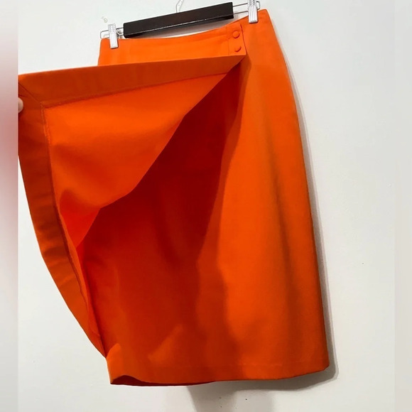 Vintage - Burnt Orange Wool Pencil Skirt - Vic St. Laurent - Picture 8 of 8